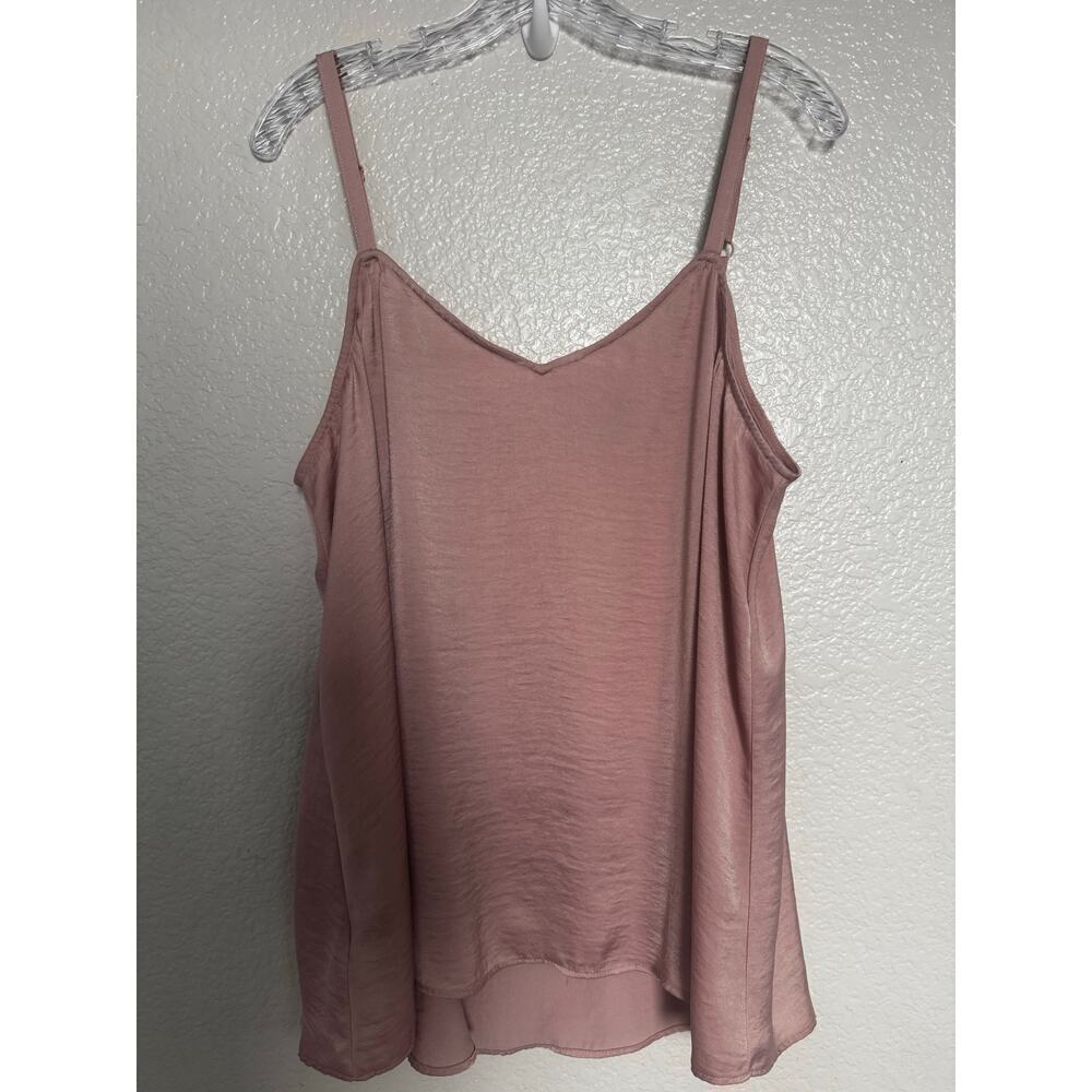 Torrid Sophie Satin Charmeuse Swing Cami Dusty Rose Size 0 - Picture 4 of 4